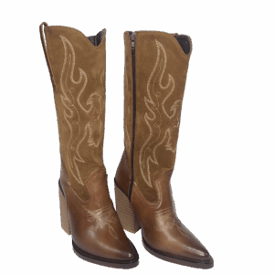 Bota vaquera western terracota